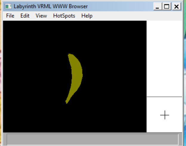 The Cyberbanana displayed inside the Labyrinth browser