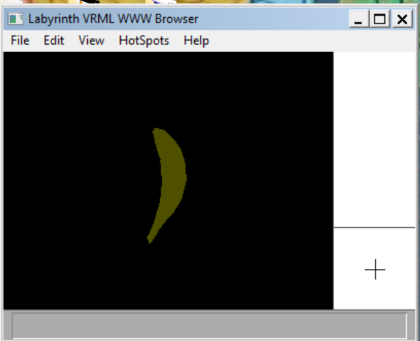 The Cyberbanana rendered in the Labyrinth 3D web browser